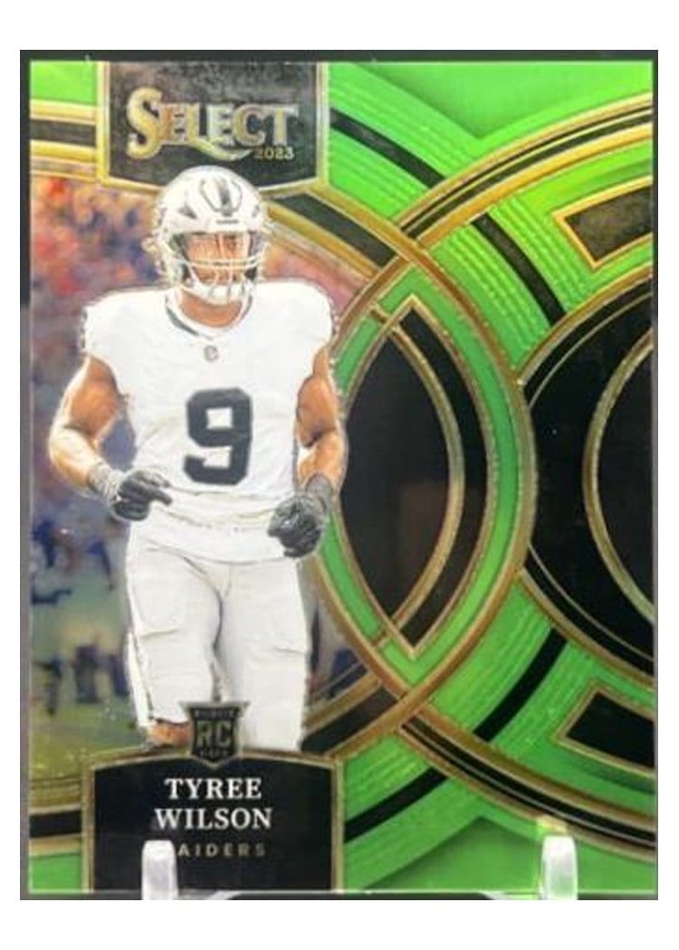 2023 Panini Select Base Set Tyree Wilson Neon Green Prizm #119 card