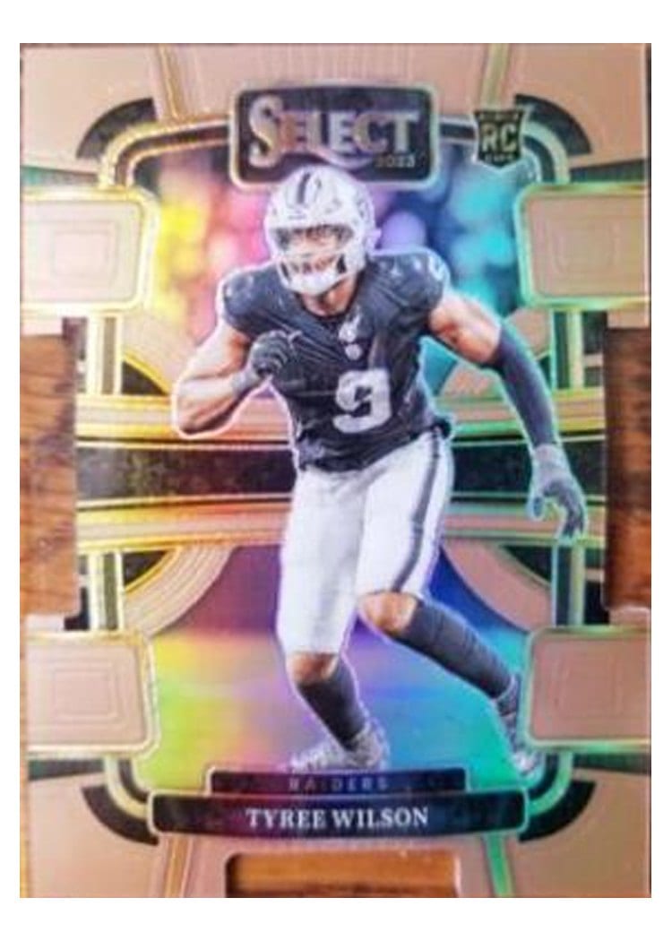 2023 Panini Select Base Set Tyree Wilson Copper Prizm Die-Cut #60 card