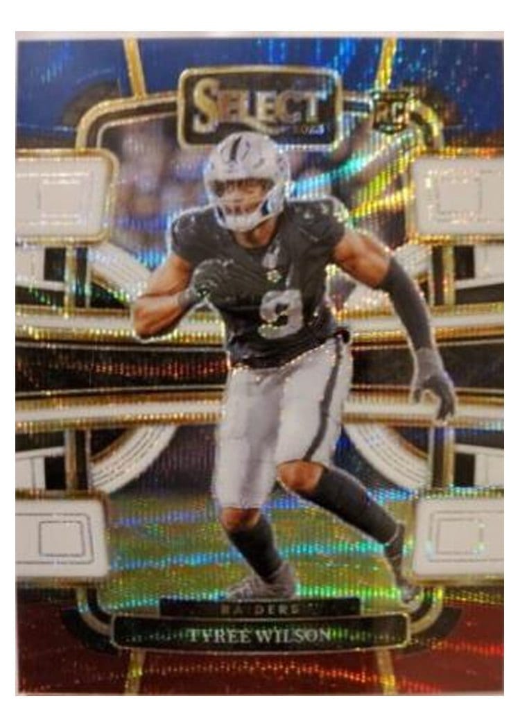 2023 Panini Select Base Set Tyree Wilson Tri-Color Prizm #60 card