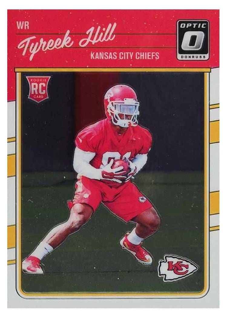 2016 Donruss Optic Base Set Tyreek Hill #117 card
