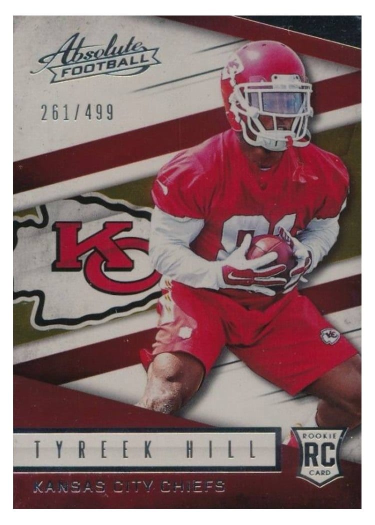 2016 Panini Absolute Base Set Tyreek Hill #160 card