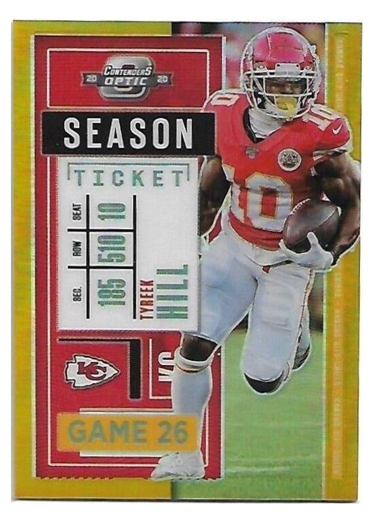 2020 Panini Contenders Optic Base Set Tyreek Hill #30 card