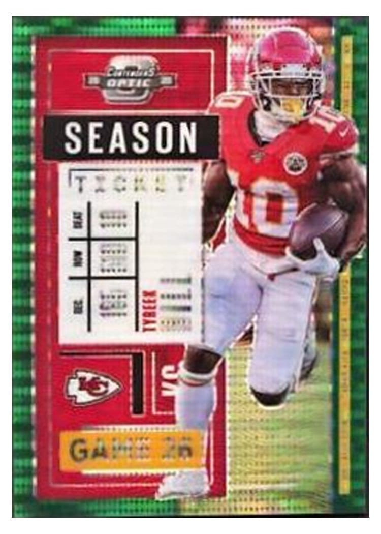 2020 Panini Contenders Optic Base Set Tyreek Hill #30 card
