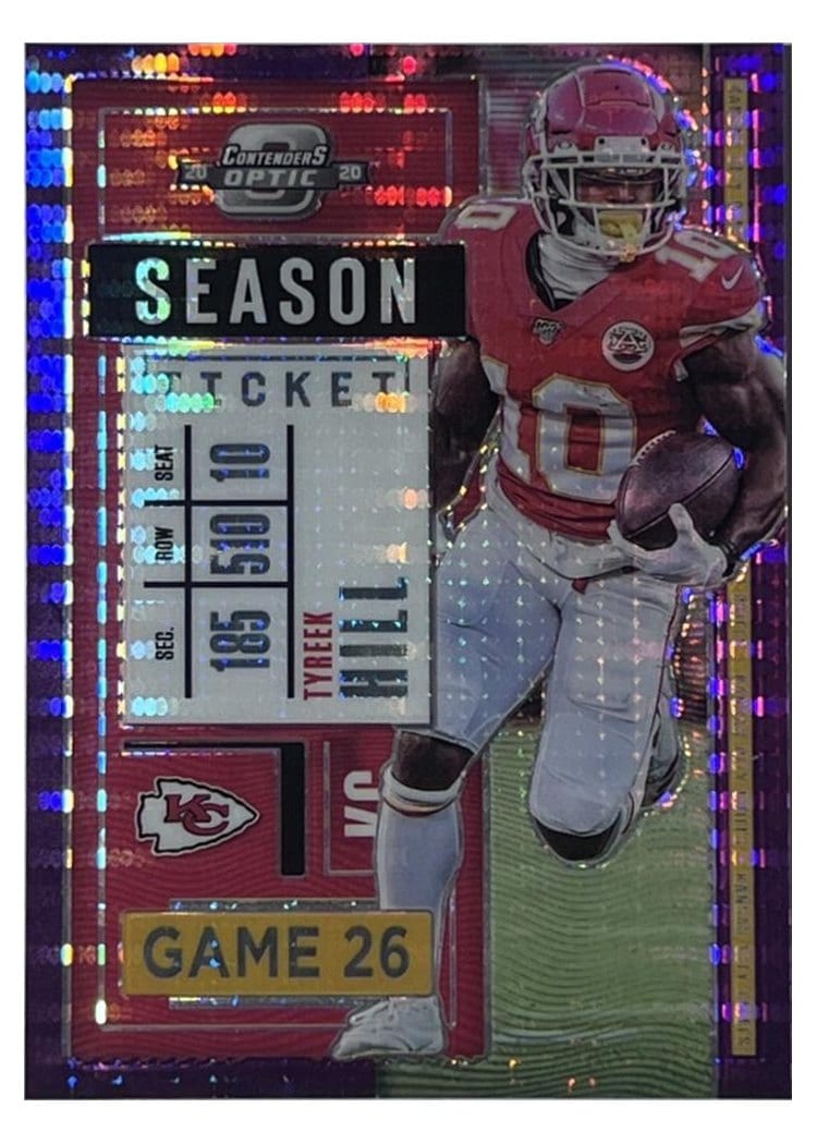 2020 Panini Contenders Optic Base Set Tyreek Hill #30 card