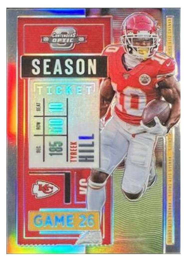 2020 Panini Contenders Optic Base Set Tyreek Hill Silver #30 card