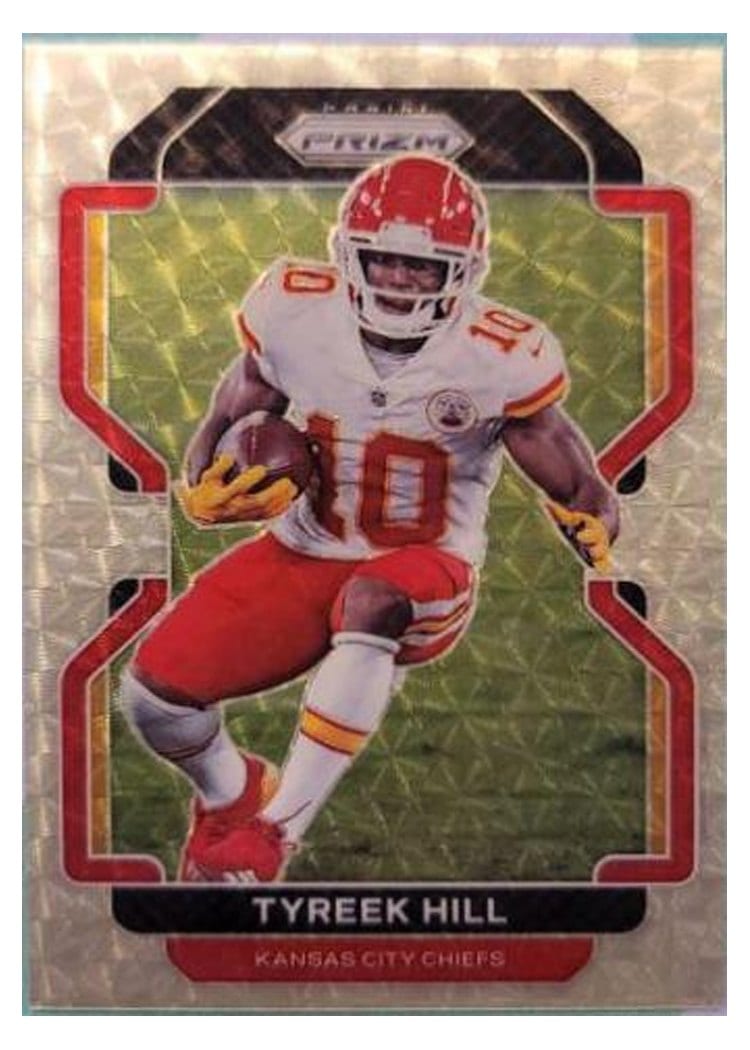 2021 Panini Prizm Base Set Tyreek Hill #187 card