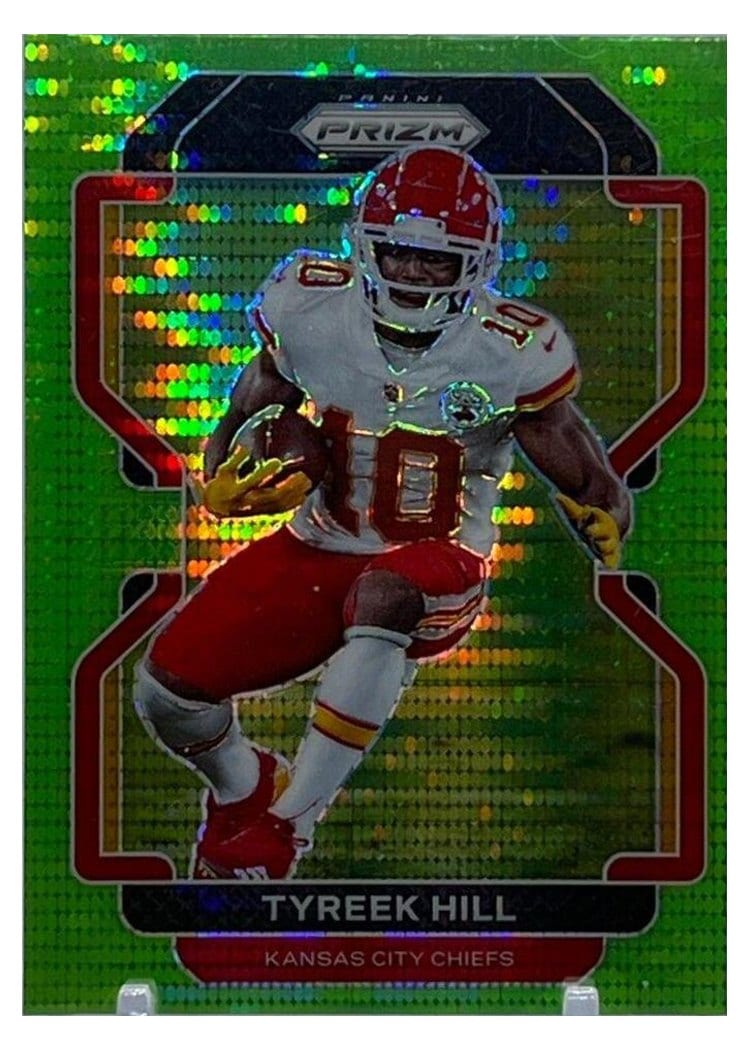 2021 Panini Prizm Base Set Tyreek Hill #187 card