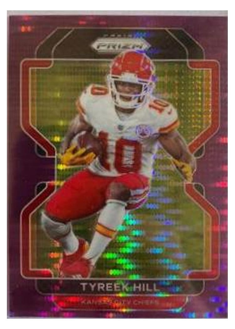 2021 Panini Prizm Base Set Tyreek Hill #187 card