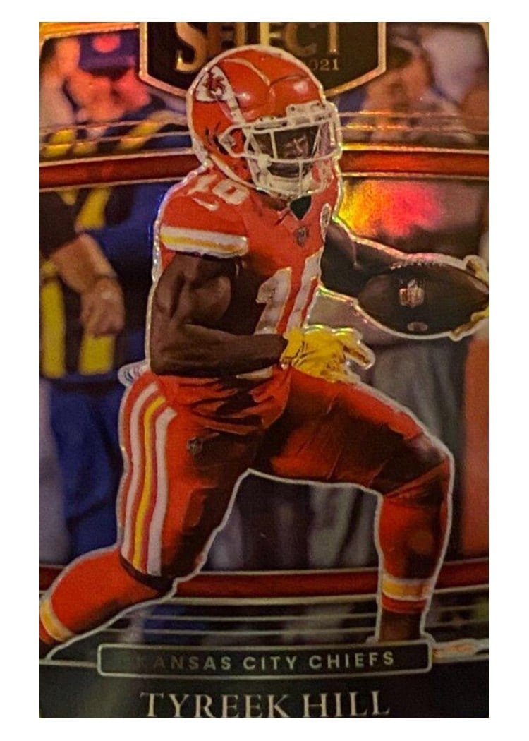 2021 Panini Select Base Set Tyreek Hill #18 card