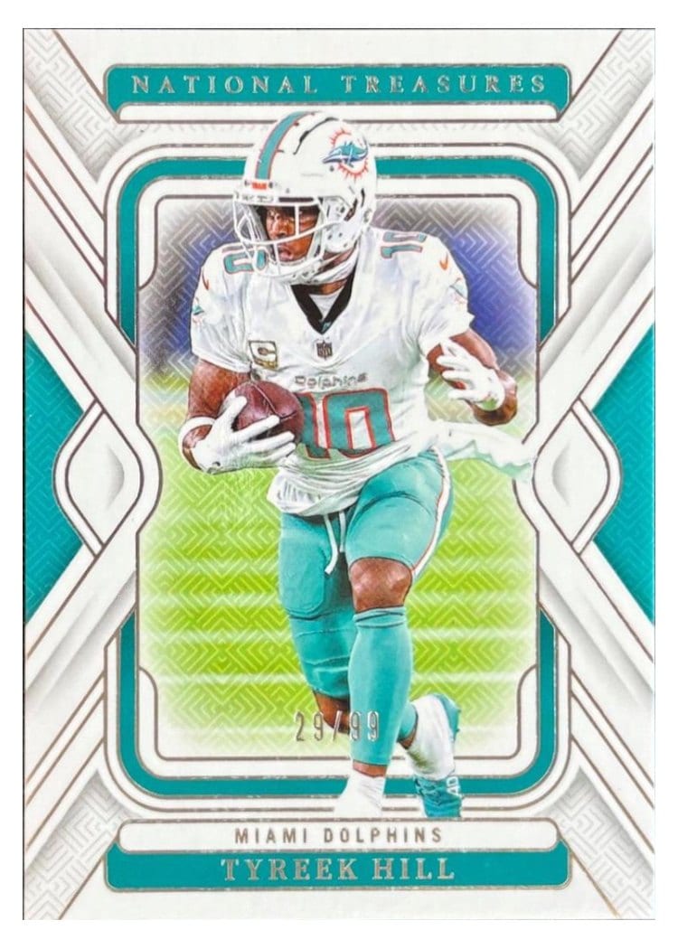 2024 Panini National Treasures Base Set Tyreek Hill #62 card