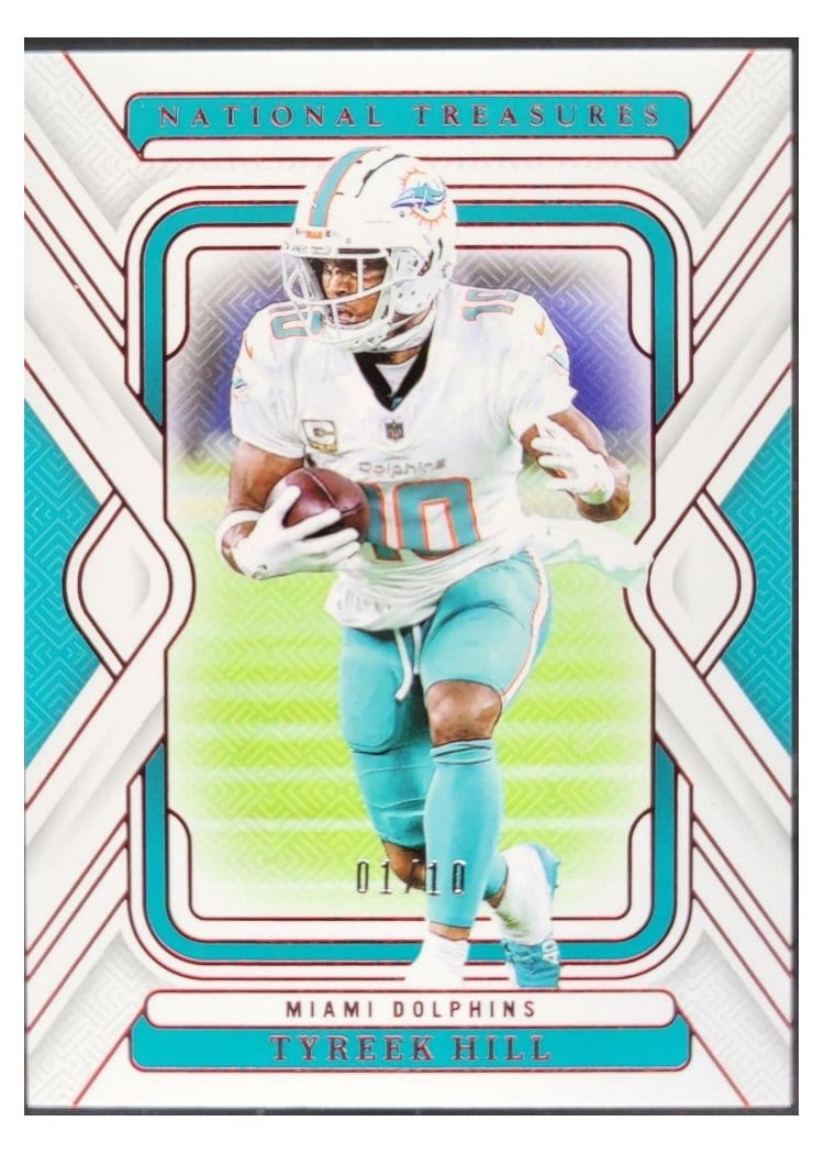 2024 Panini National Treasures Base Set Tyreek Hill #62 card