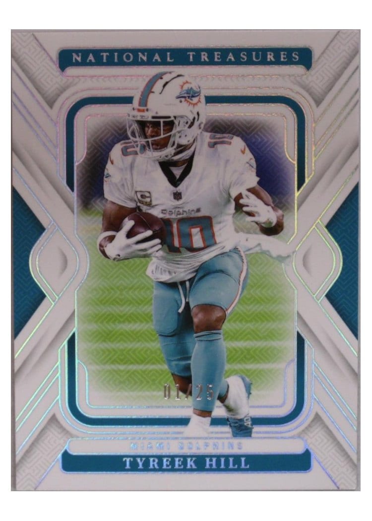 2024 Panini National Treasures Base Set Tyreek Hill #62 card