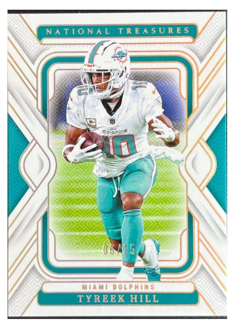 2024 Panini National Treasures Base Set Tyreek Hill #62 card