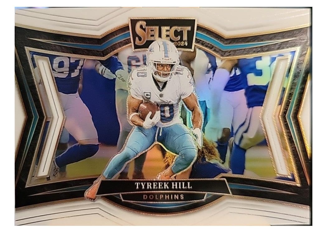 2024 Panini Select Base Set Tyreek Hill White Prizm #499 card