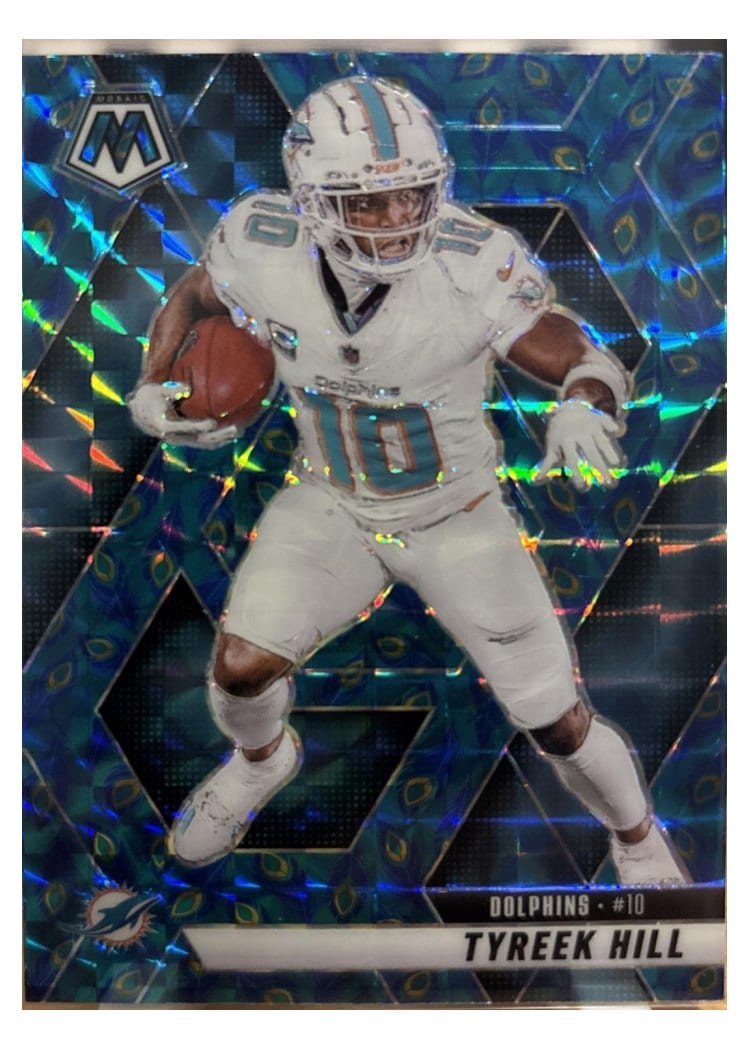 2025 Panini Mosaic Base Set Tyreek Hill Choice Peacock #112 card