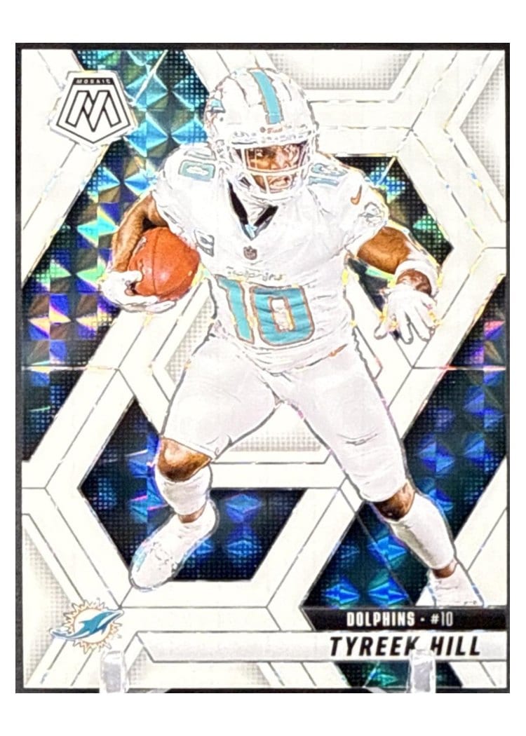 2025 Panini Mosaic Base Set Tyreek Hill White #112 card