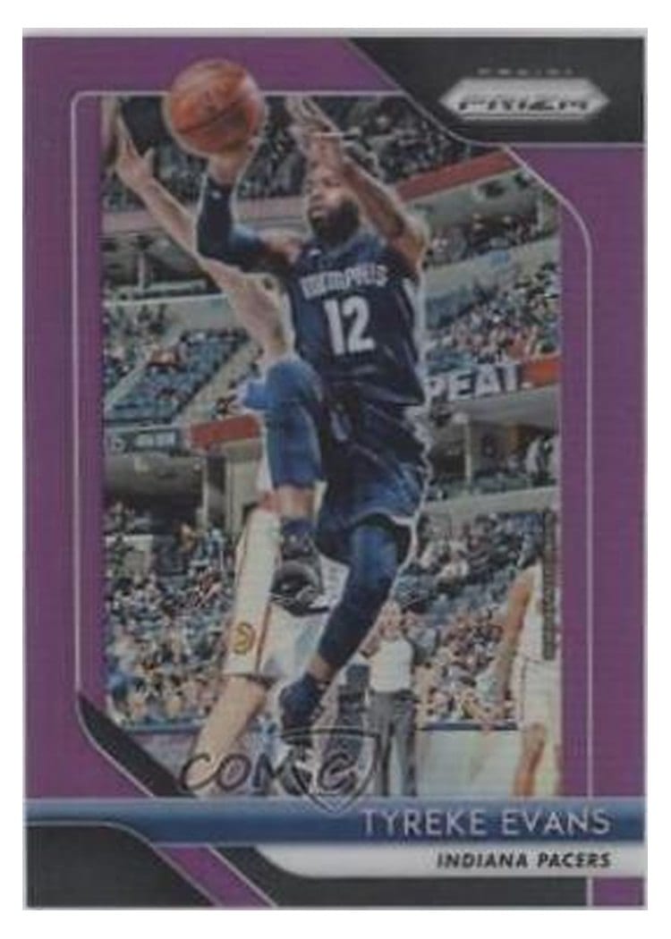 2018-19 Panini Prizm Base Set Tyreke Evans Purple Prizm #94 card