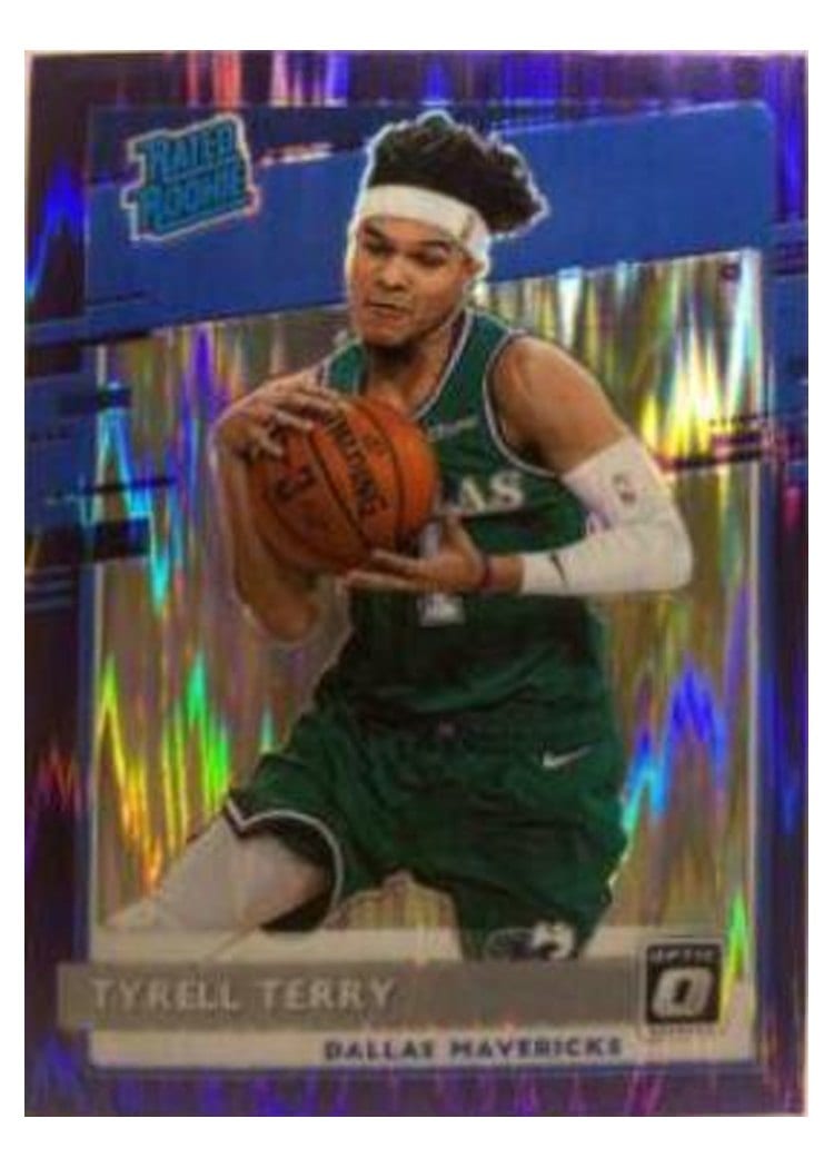 2020-21 Donruss Optic Base Set Tyrell Terry Purple Pulsar #181 card