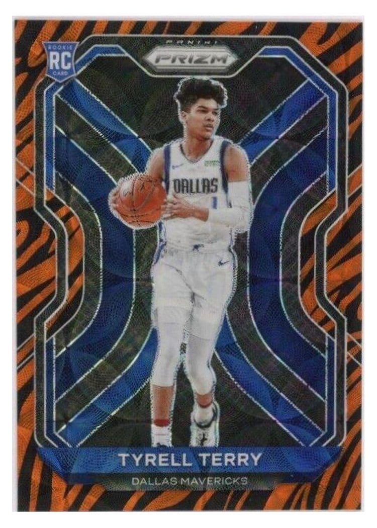 2020-21 Panini Prizm Base Set Tyrell Terry Choice Tiger Stripe Prizm #259 card