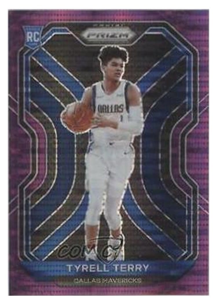 2020-21 Panini Prizm Base Set Tyrell Terry Purple Pulsar Prizm #259 card
