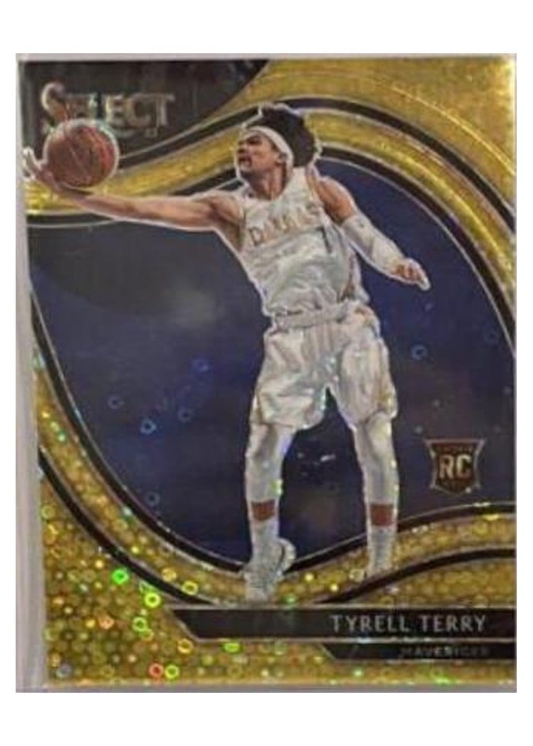 2020-21 Panini Select Base Set Tyrell Terry Disco Prizm #270 card