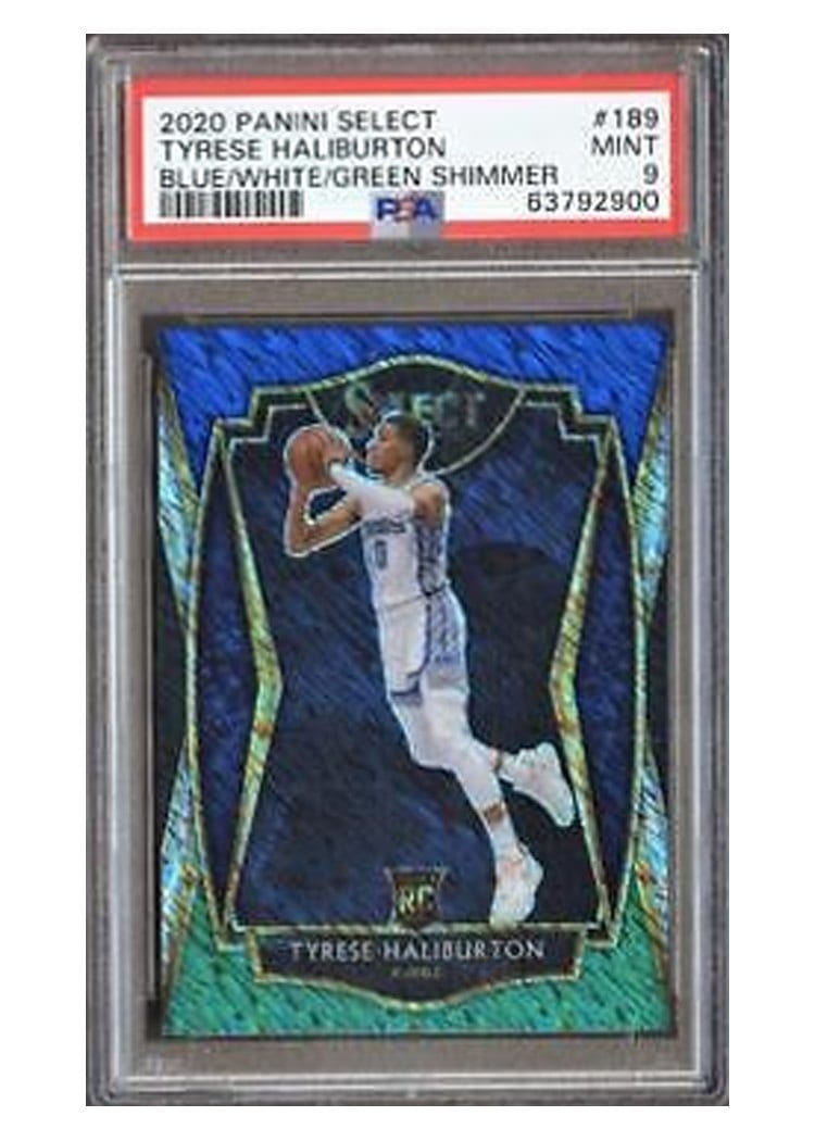 2020-21 Panini Select Base Set Tyrese Haliburton #189 card