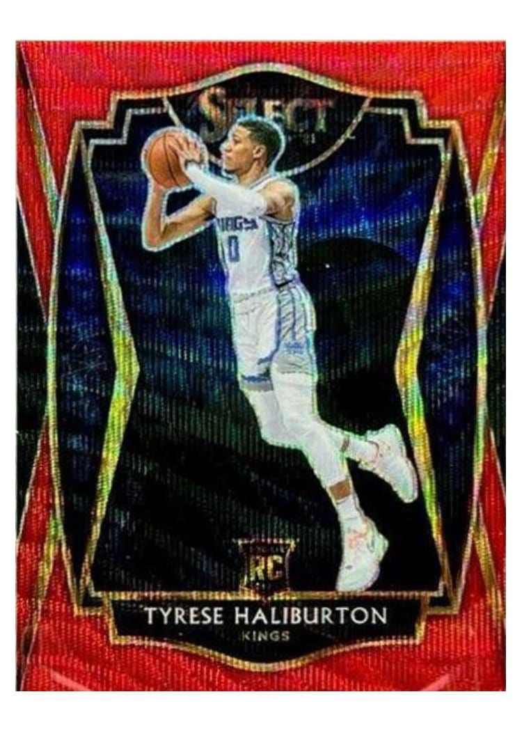 2020-21 Panini Select Base Set Tyrese Haliburton #189 card