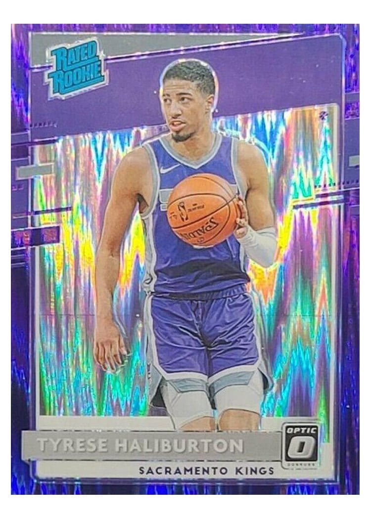 2020 Panini Donruss Optic Tyrese Haliburton #162 card