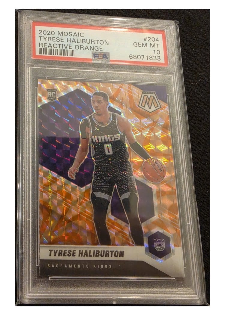 2020 Panini Mosaic Tyrese Haliburton #204 card