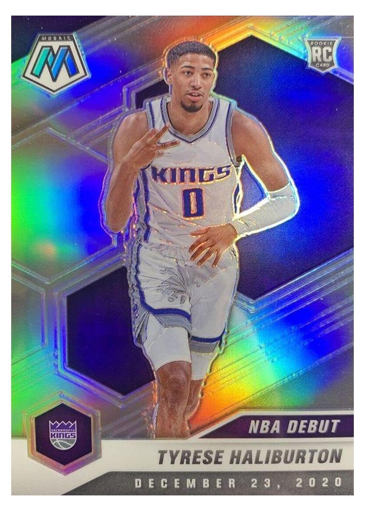 2020 Panini Mosaic Tyrese Haliburton #264 card