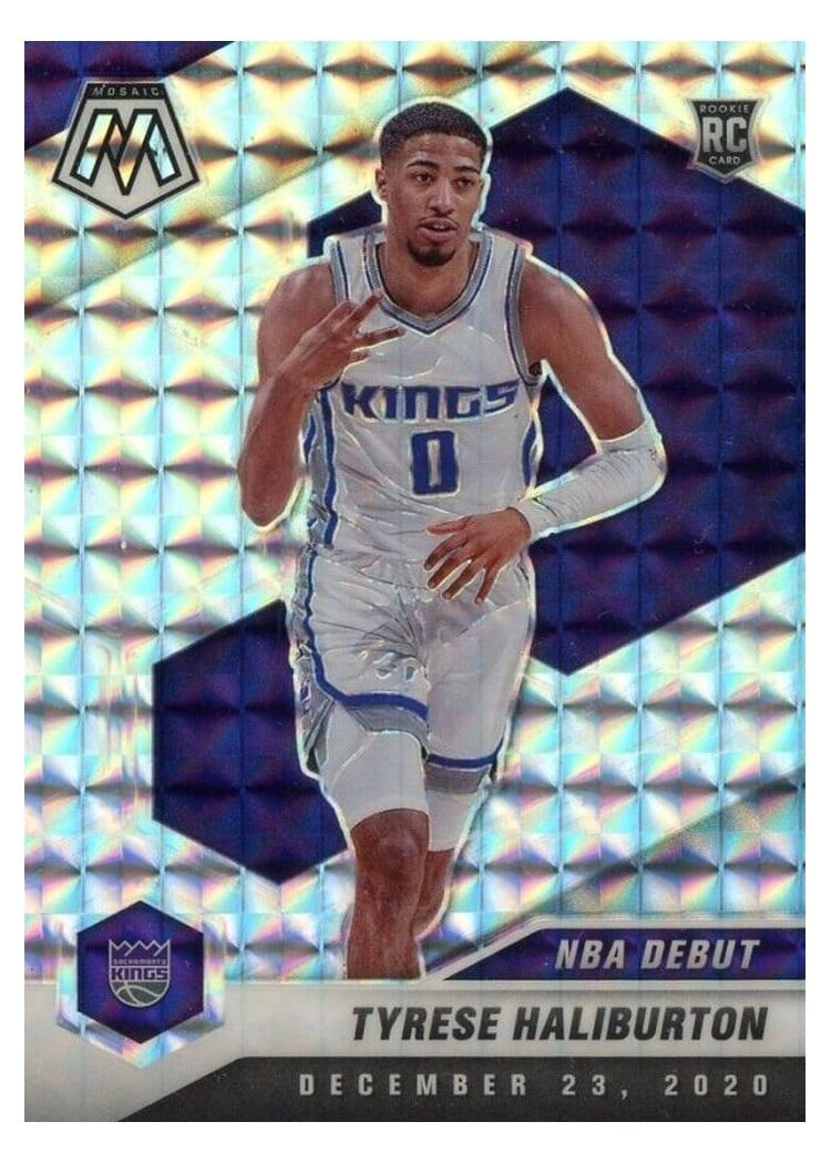 2020 Panini Mosaic Tyrese Haliburton #264 card