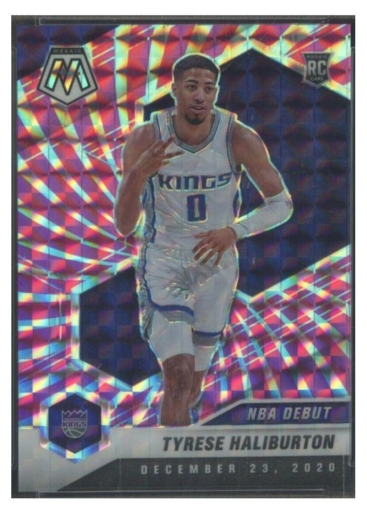 2020 Panini Mosaic Tyrese Haliburton #264 card