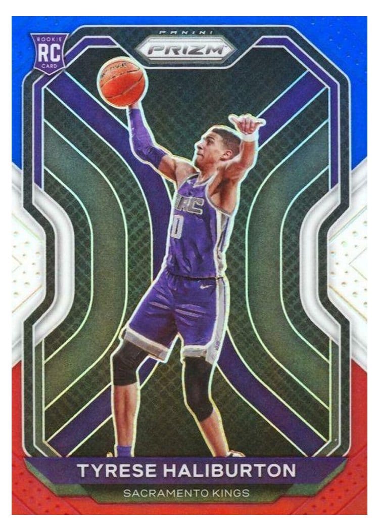 2020 Panini Prizm Tyrese Haliburton #262 card