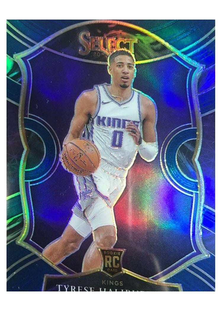 2020 Panini Select Tyrese Haliburton Blue Prizm #72 card