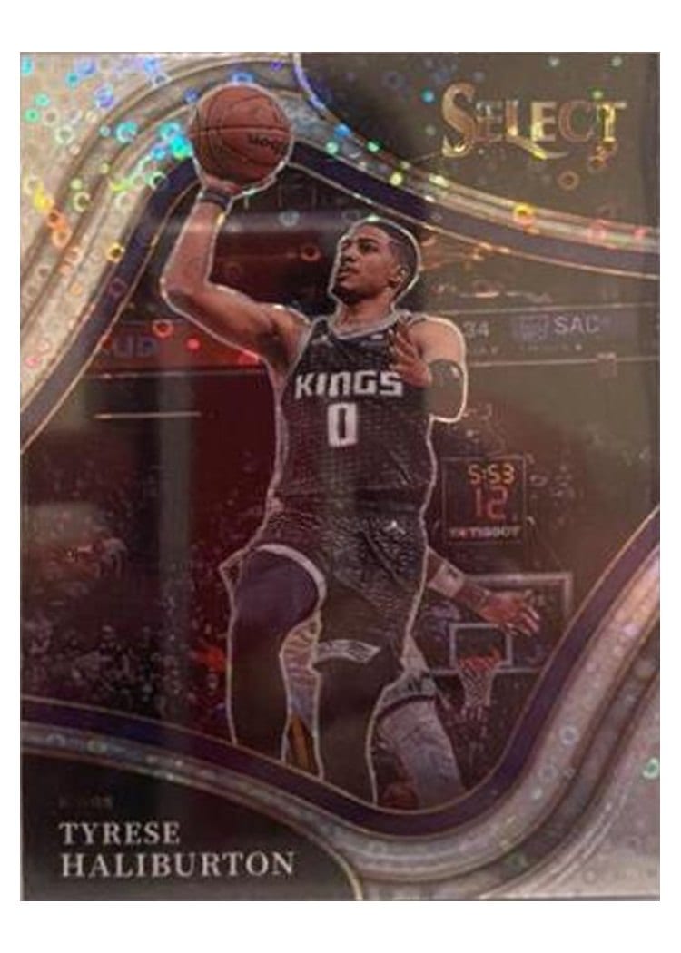 2021-22 Panini Select Base Set Tyrese Haliburton Disco Prizm #235 card