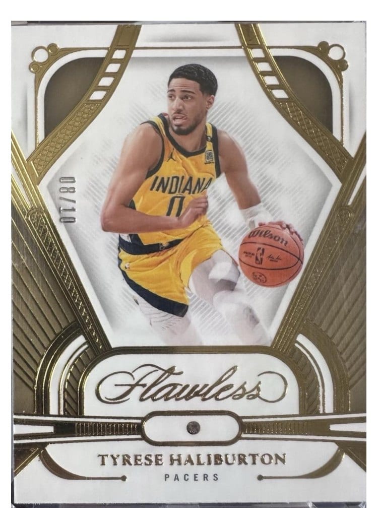 2023-24 Panini Flawless Base Set Tyrese Haliburton #80 card