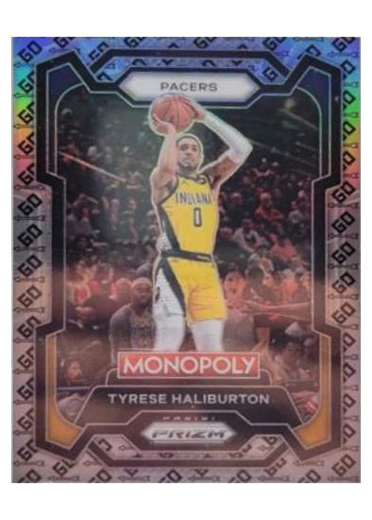 2023-24 Panini Prizm Monopoly Base Set Tyrese Haliburton #34 card