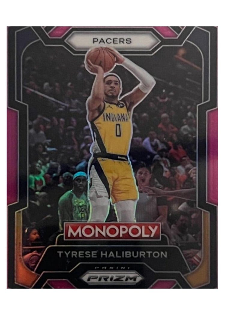 2023-24 Panini Prizm Monopoly Base Set Tyrese Haliburton #34 card