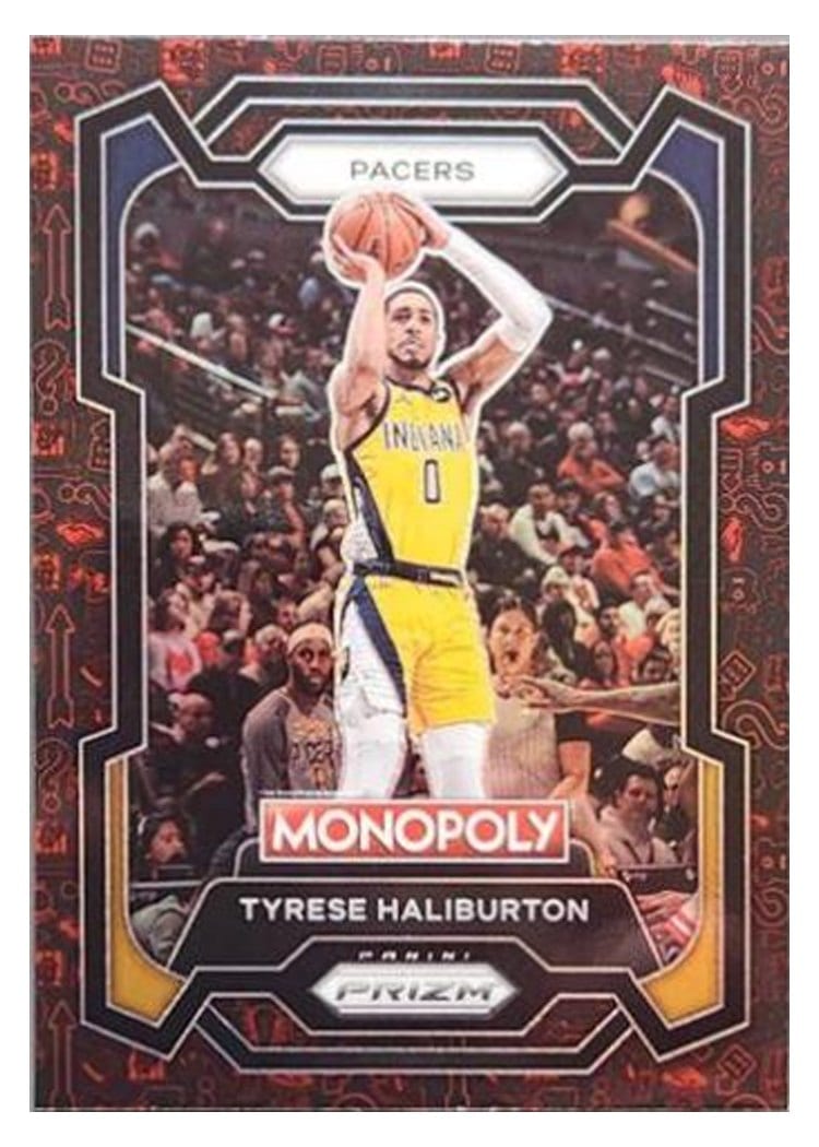 2023-24 Panini Prizm Monopoly Base Set Tyrese Haliburton #34 card