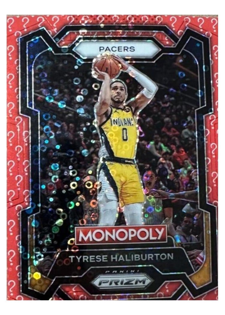 2023-24 Panini Prizm Monopoly Base Set Tyrese Haliburton #34 card