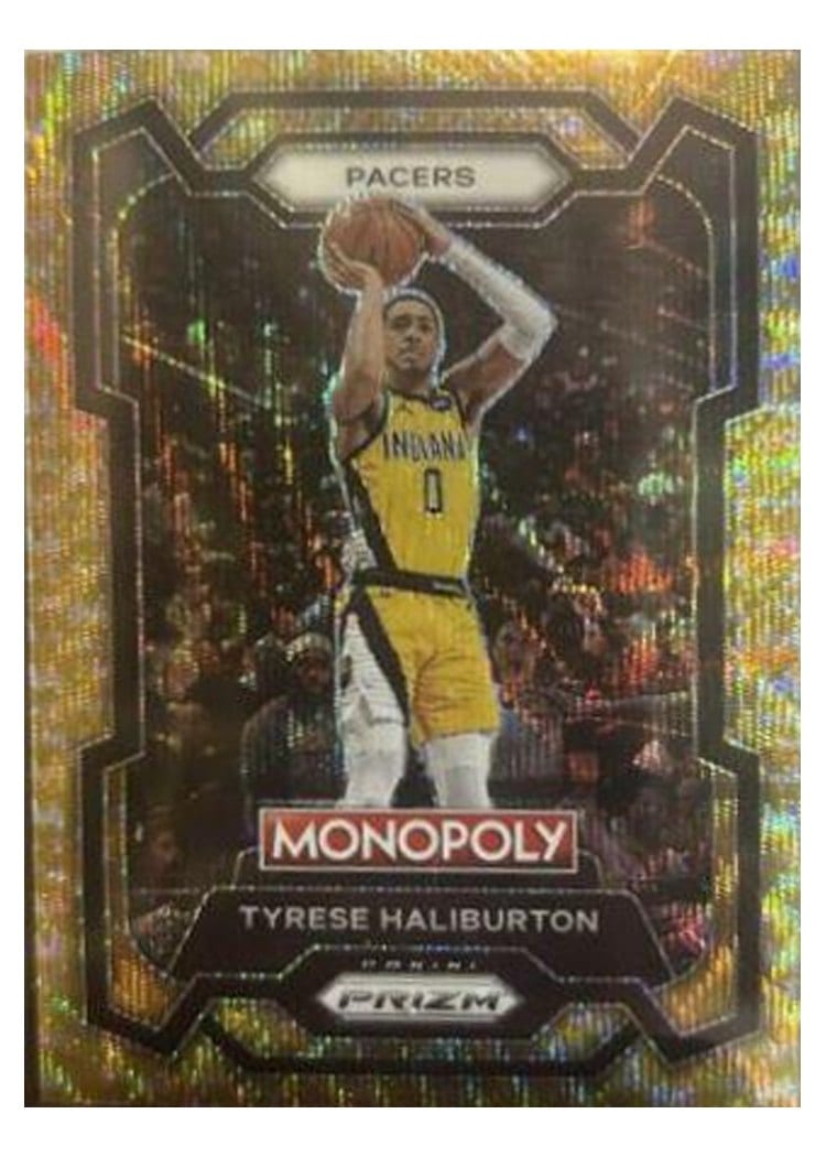 2023-24 Panini Prizm Monopoly Base Set Tyrese Haliburton #34 card