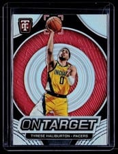 Tyrese Haliburton 2024-25 Panini Totally Certified On Target card