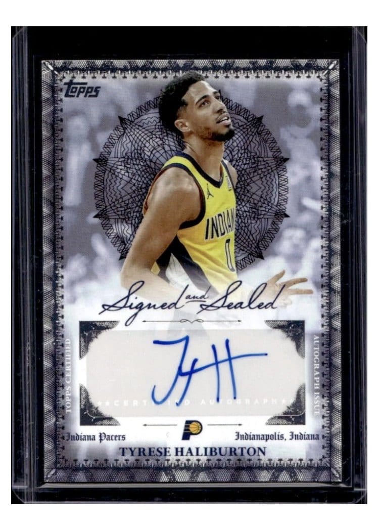 2025-26 Topps Signed and Sealed Tyrese Haliburton #BSI-TH card