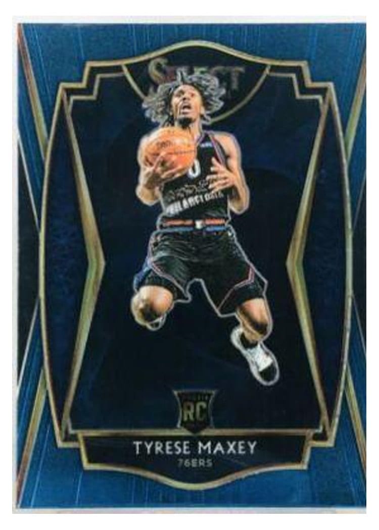 2020-21 Panini Select Base Set Tyrese Maxey #174 card