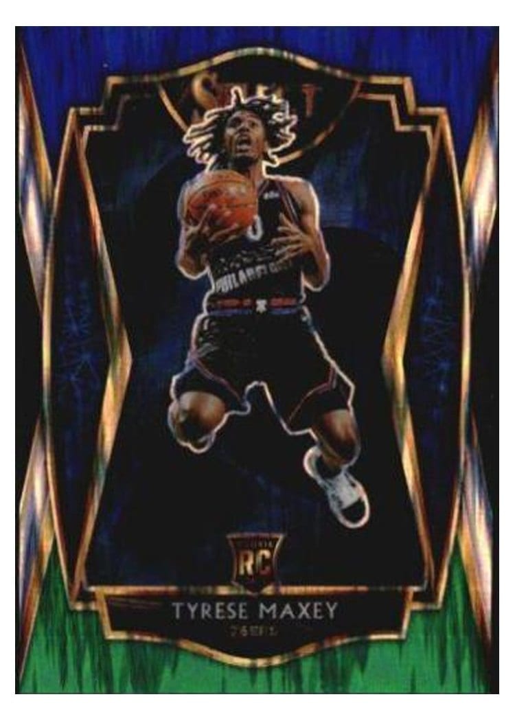 2020-21 Panini Select Base Set Tyrese Maxey #174 card