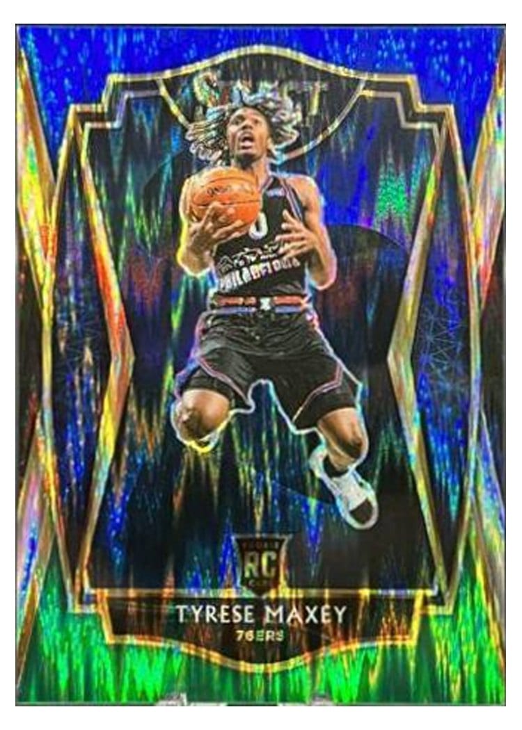 2020-21 Panini Select Base Set Tyrese Maxey #174 card