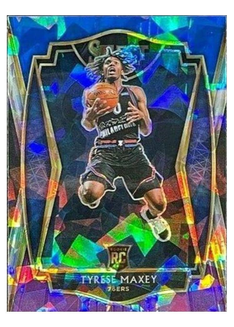2020-21 Panini Select Base Set Tyrese Maxey #174 card