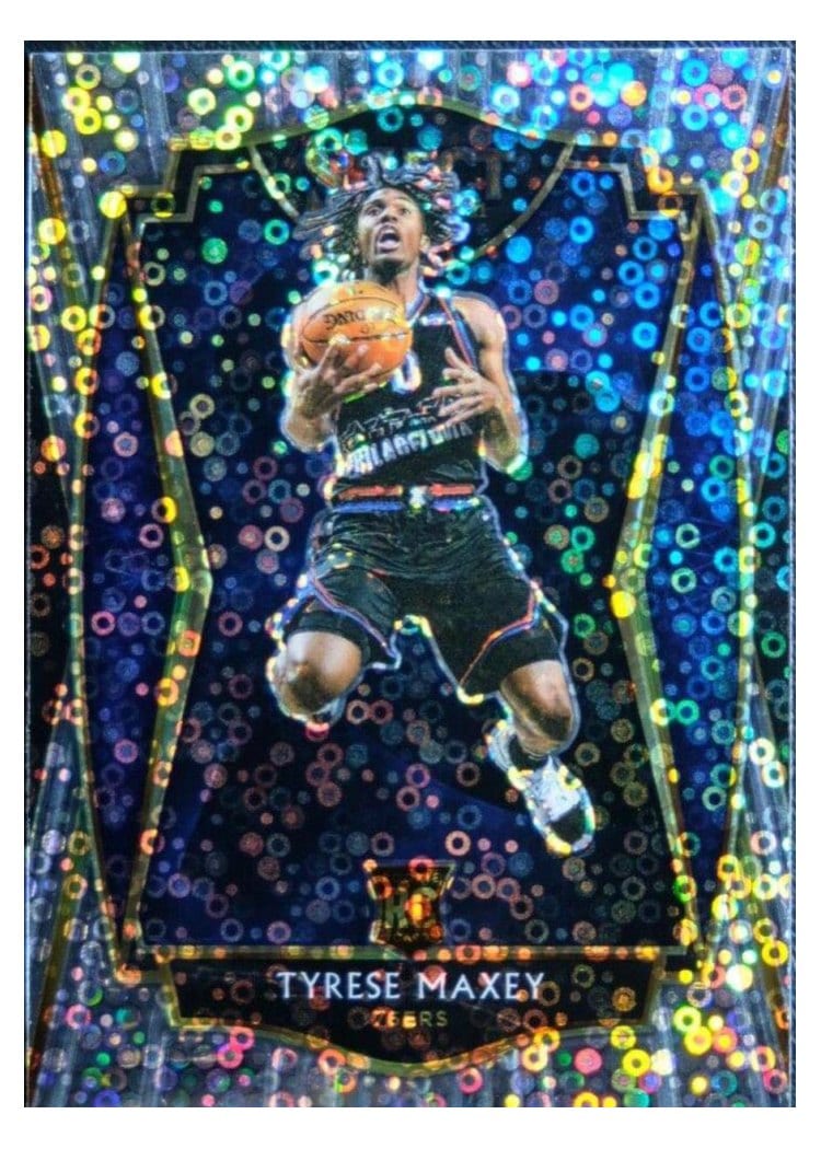 2020-21 Panini Select Base Set Tyrese Maxey #174 card