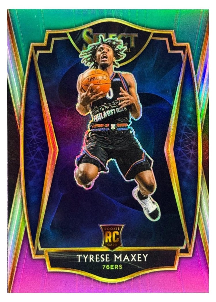 2020-21 Panini Select Base Set Tyrese Maxey #174 card