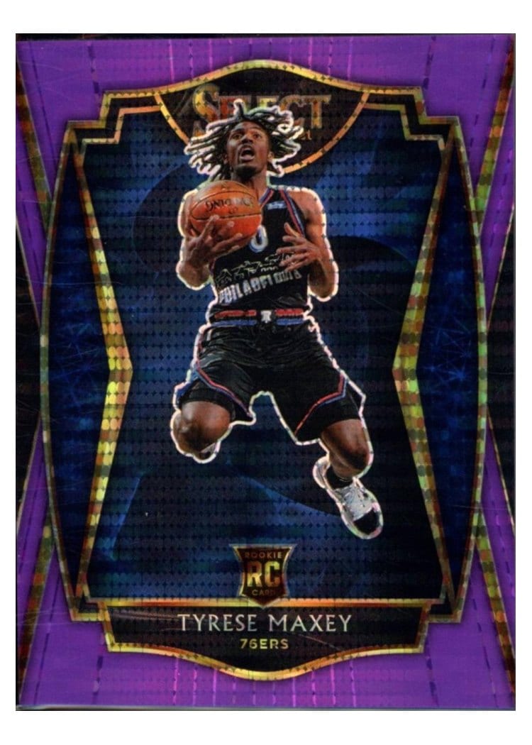 2020-21 Panini Select Base Set Tyrese Maxey #174 card